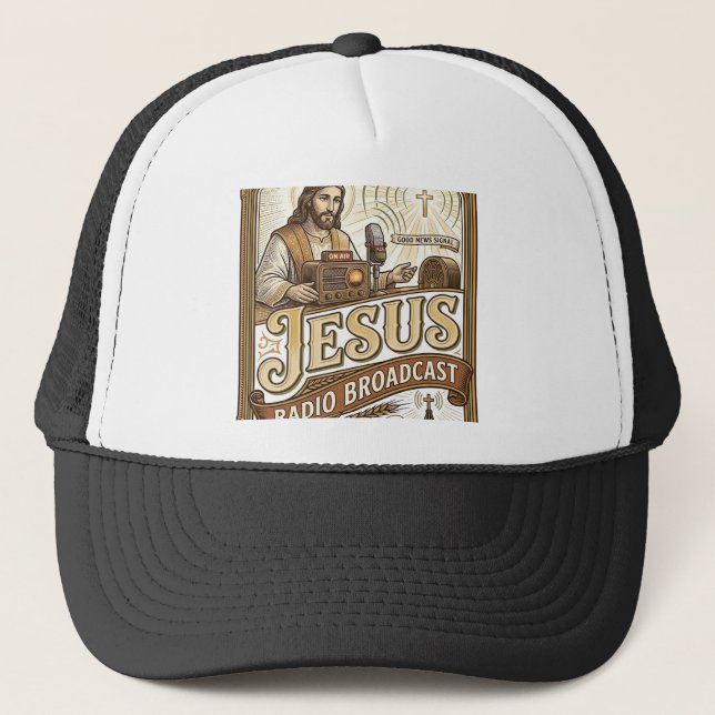 Casquette Diffusion Radio Jésus Diffusion Radio Jésus Christ (Devant)