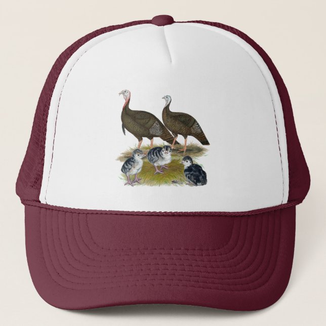 Casquette Dindes Famille Sauvage de l'Est (Devant)