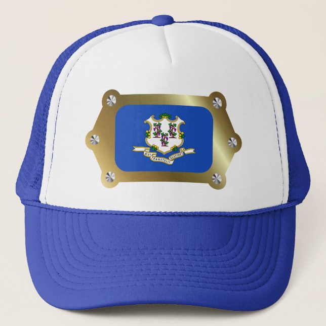 Casquette d'indicateur encadré Connecticut (Devant)