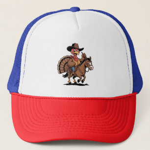 Casquette Dindon chevauchant un cheval cowboy dindon de Than