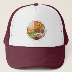 Casquette Dîner de Noël britannique fête de la Turquie