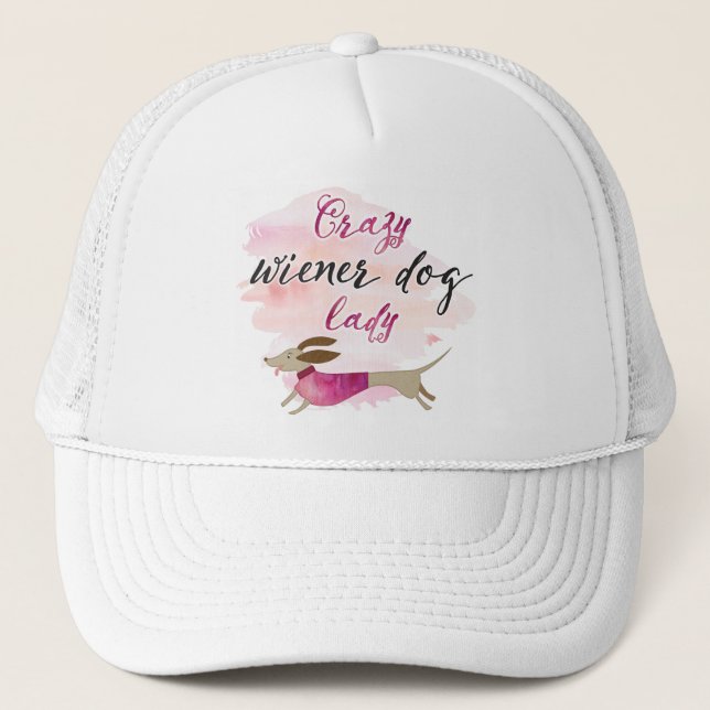 Casquette Dingue Wiener Chien Lady (Devant)