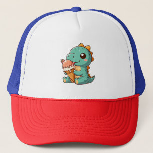 Casquette Dino mignonne de glace mangeur