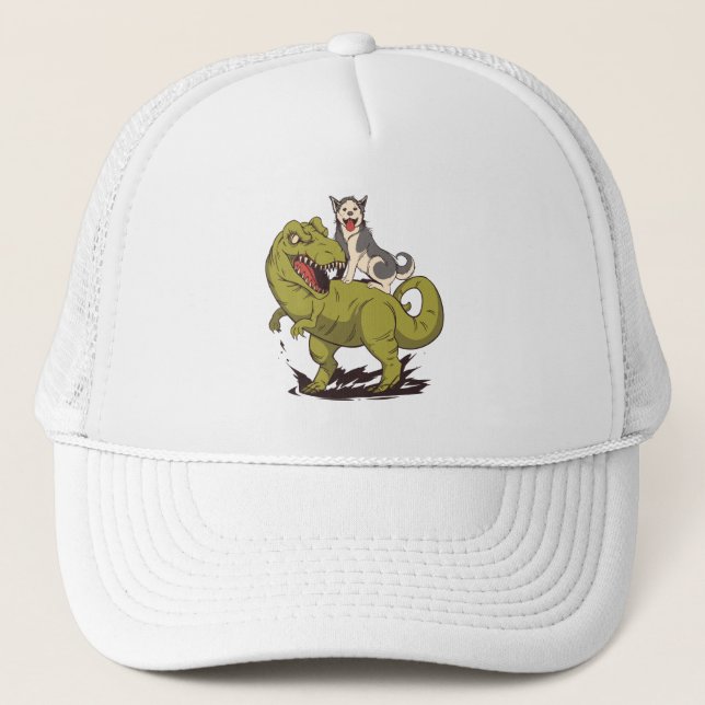 CASQUETTE DINOSAUR À ÉQUITATION DE HUSKY (Devant)