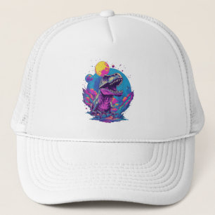 Casquette Dinosaur Xmas Tree Buffalo Plaid Trex Dinosaur Chr
