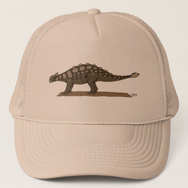 Casquette Dinosaure crétacé Ankylosaurus (Devant)