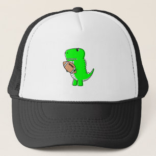 Casquette Dinosaure Vert Aime Le Football