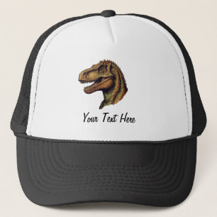 Casquette Dinosaure vert rouge personnalisé T-Rex Tyrannosau