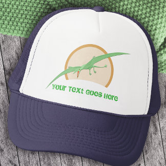 Casquette Dinosaure volant de Ptérosactyle vert personnalisé
