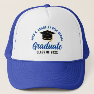 Casquette Diplômé Bleu Personnalisable Diplômé