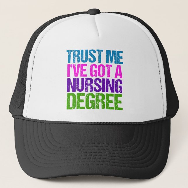 Casquette Diplôme Funny Nurse (Devant)