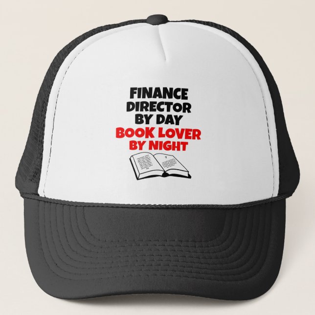 Casquette Directeur financier de Book Lover (Devant)
