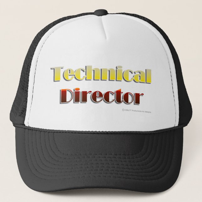 Casquette Directeur technique (texte seulement) (Devant)