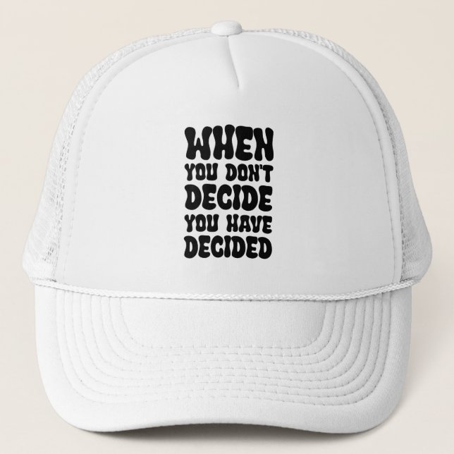 Casquette Direction à travers les décisions (Devant)