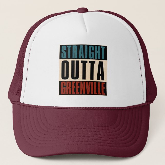 Casquette Direction de Greenville North Carolina NC (Devant)