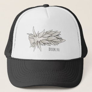 Casquette Dirona albolineata nudibranche dessin animé