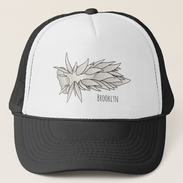 Casquette Dirona albolineata nudibranche dessin animé (Devant)