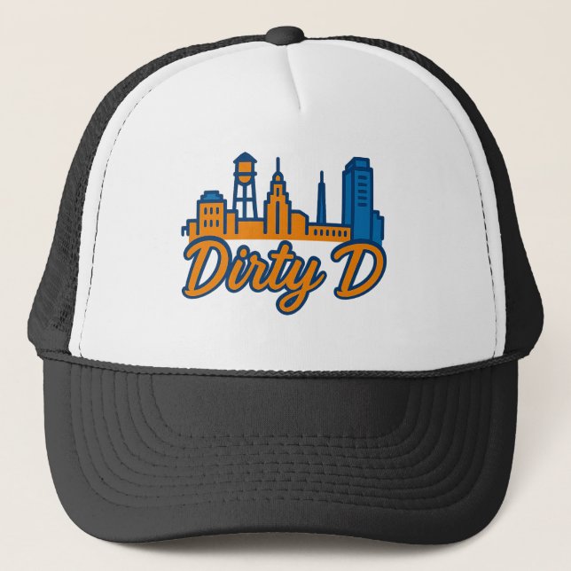 Casquette Dirty D Durham Skyline - Urban Script City Pride (Devant)