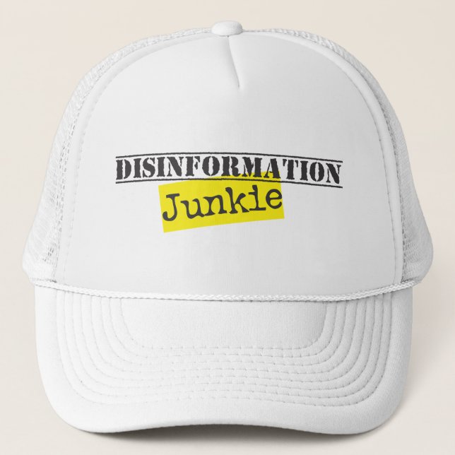 Casquette Disinformation Junkie (Devant)