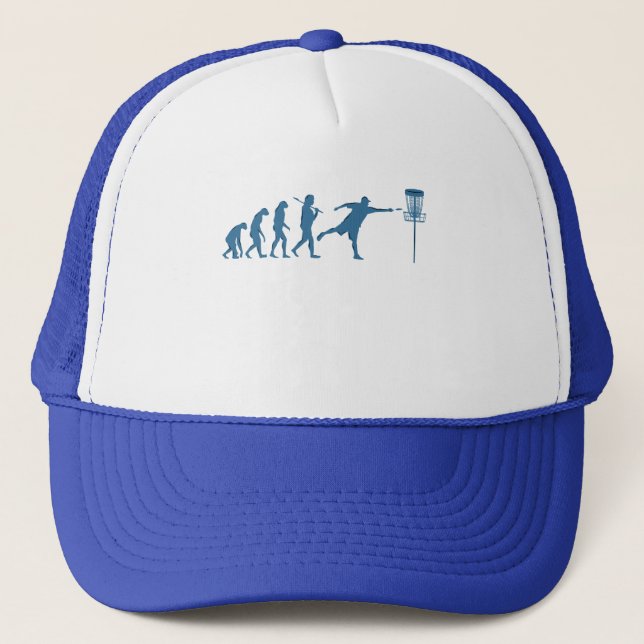 Casquette Disk Golf Evolution - Un cadeau amusant pour Disk  (Devant)