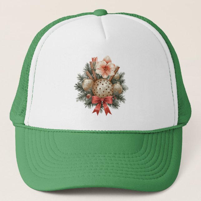 Casquette Disposition de Panettone de Noël (Devant)