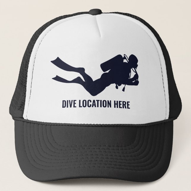 Casquette Disque Diver Texte Personnalisé (Devant)