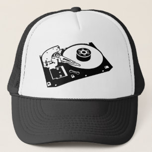 Casquette Disque dur - Computer Geek Hacker Old School