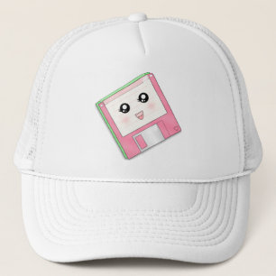 Casquette Disquette rose