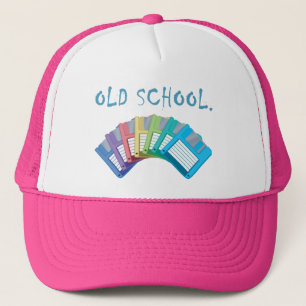 Casquette disquettes informatiques anciennes
