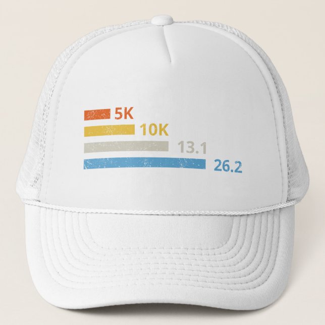 Casquette Distances de course I - 5K 10K 13,1 26,2 Marathoni (Devant)