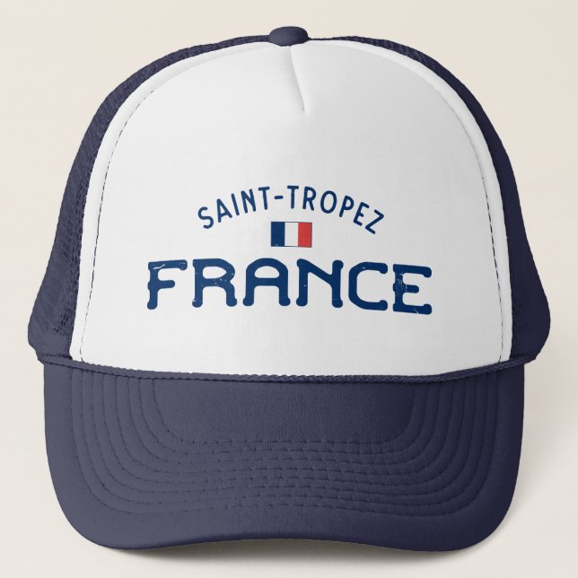 Casquette Distressed Saint-Tropez France (Devant)