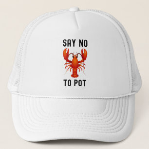 Casquette Dites non au homard de pot drôle