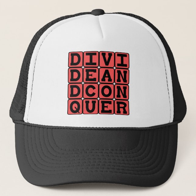 Casquette Diviser pour régner, Slogan des Maraudeurs (Devant)