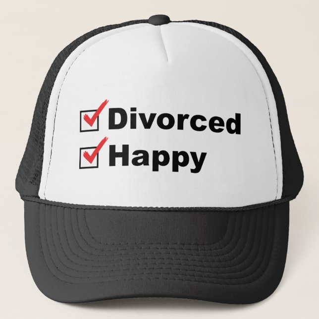 Casquette Divorcé Et Heureux (Devant)