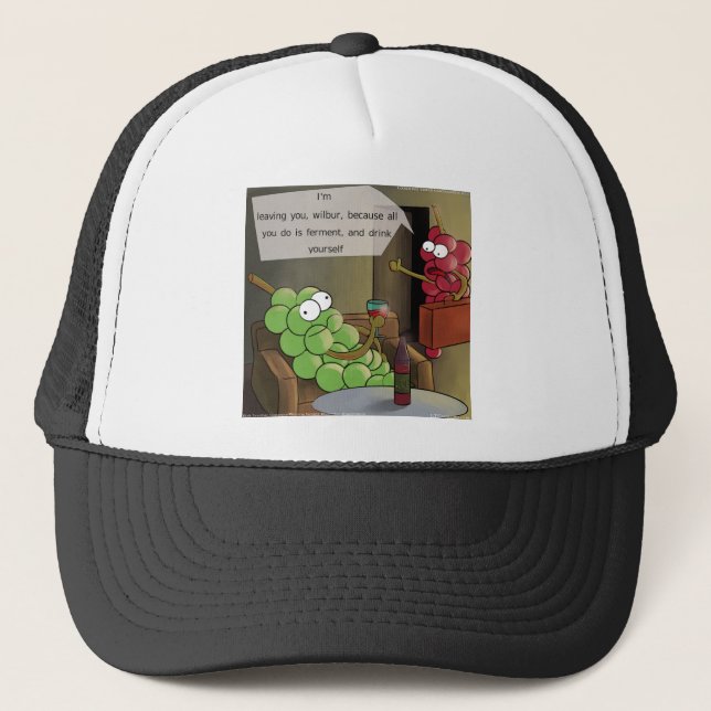 Casquette Divorces de raisins drôles (Devant)