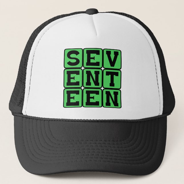 Casquette Dix-sept, Numéro 17 (Devant)