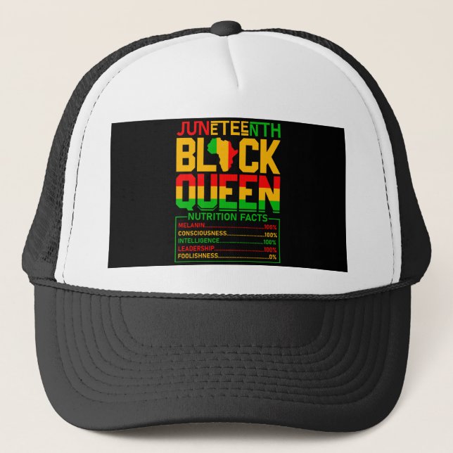 Casquette Dizaine Reine noire (Devant)