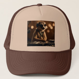 Casquette DJ Meerkat : Tracks de rotation dans la Savanna,