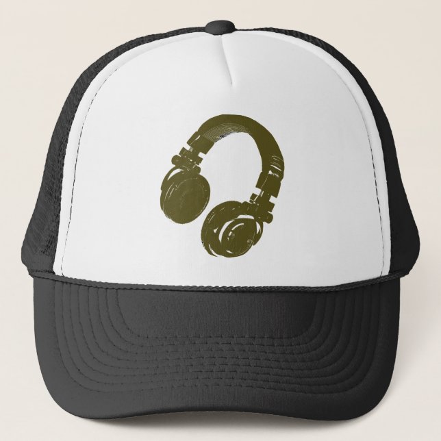 Casquette DJ musique design (Devant)