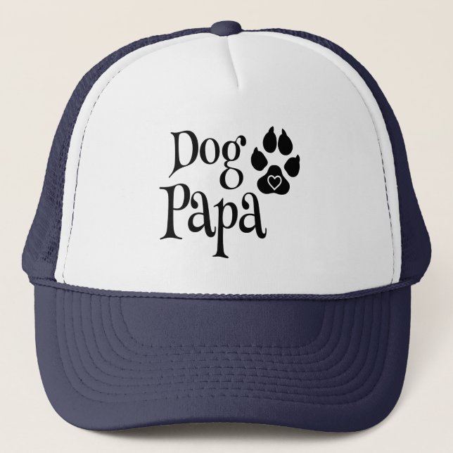 Casquette Dog Papa dog lover dog dad (Devant)