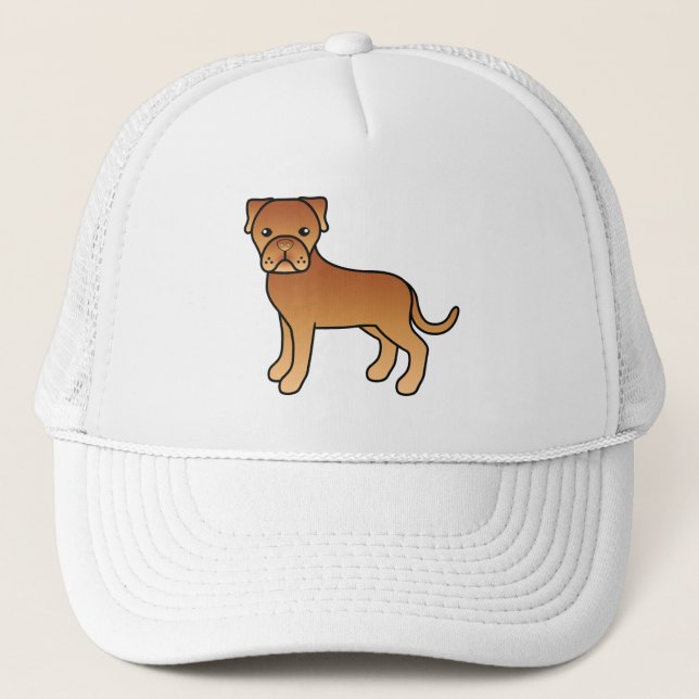 Casquette Dogue De Bordeaux Chien De Dessin Animé Mignon (Devant)