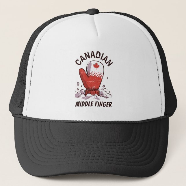 Casquette Doigt moyen canadien (Devant)