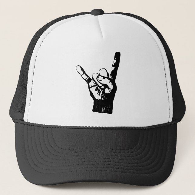 Casquette Doigts noirs et blancs frais de roche, (Devant)