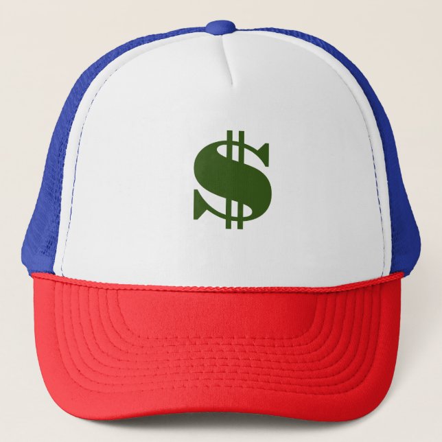 Casquette Dollar, argent (Devant)