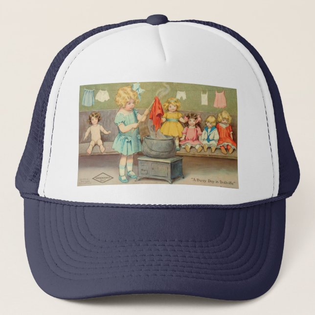 Casquette Dolly Lave fille Vintage Jouer Poupées mignonne (Devant)