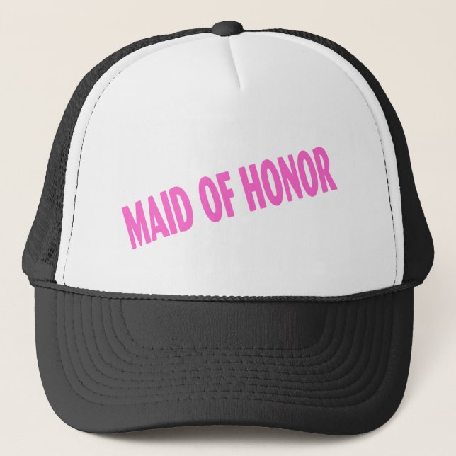 Casquette Domestique d'honneur épousant le rose (Devant)