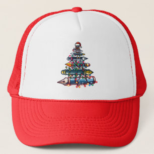 Casquette Don de l'enseignant de Noël réfléchi, stylo sapin