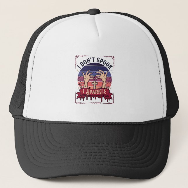 Casquette Don Spook Sparkle Mains de Zombie Halloween Sang_1 (Devant)