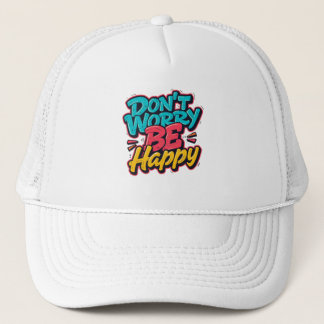 Casquette Don’t Worry Be Happy Graffiti Hat