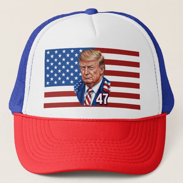 Casquette Donald Trump 2024 Lauréat du 47e anniversaire de l (Devant)